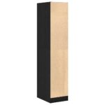 Armoire d'apothicaire Chêne noir 30x41x144,5 cm Bois d'ingénierie – Image 6