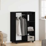 Armoire en chêne noir 80x40x110 cm Bois d'ingénierie
