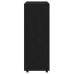 Armoire en chêne noir 80x40x110 cm Bois d'ingénierie – Image 4