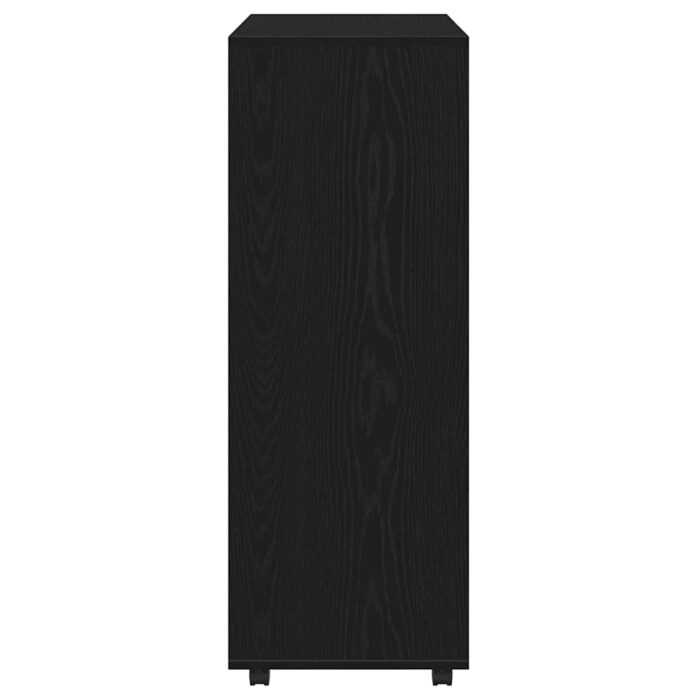 Armoire en chêne noir 80x40x110 cm Bois d'ingénierie – Image 4