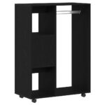 Armoire en chêne noir 80x40x110 cm Bois d'ingénierie – Image 5