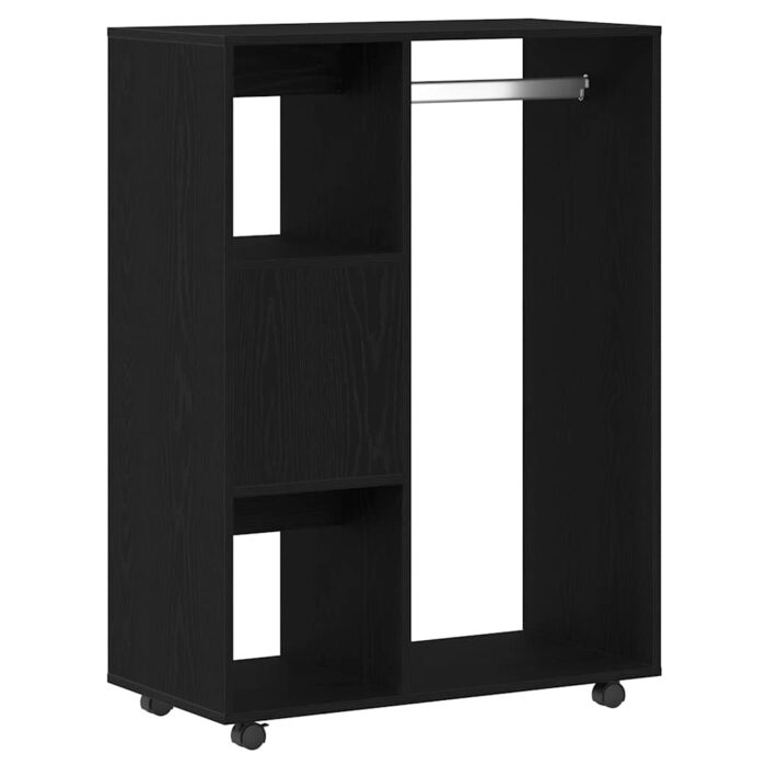 Armoire en chêne noir 80x40x110 cm Bois d'ingénierie – Image 5
