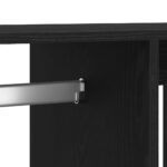 Armoire en chêne noir 80x40x110 cm Bois d'ingénierie – Image 6