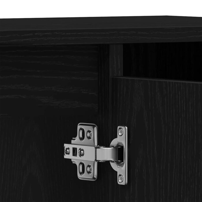 Meuble sous-évier Chêne noir 80x33x60 cm Bois d'ingénierie – Image 10