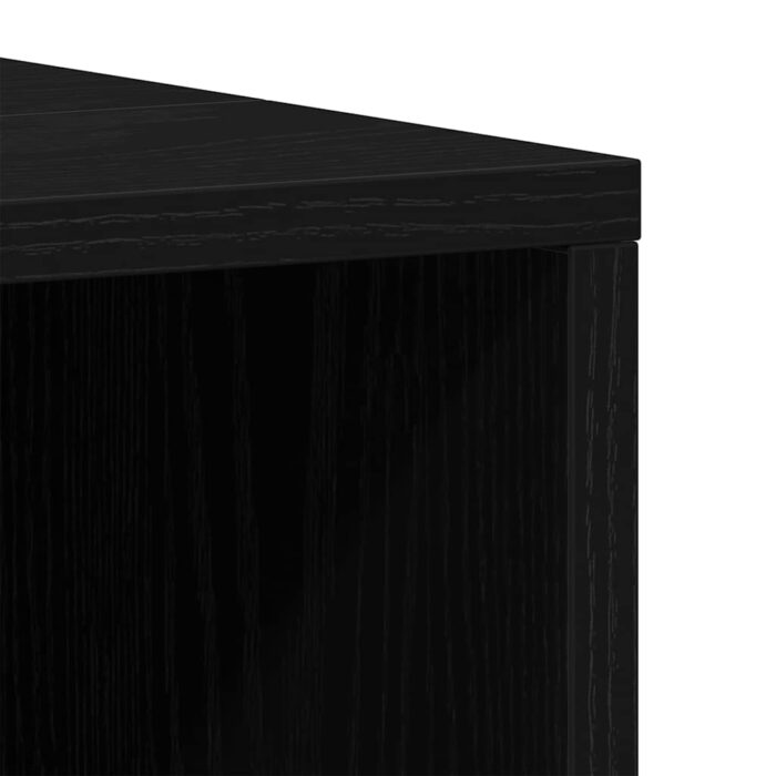 Meuble sous-évier Chêne noir 80x33x60 cm Bois d'ingénierie – Image 9