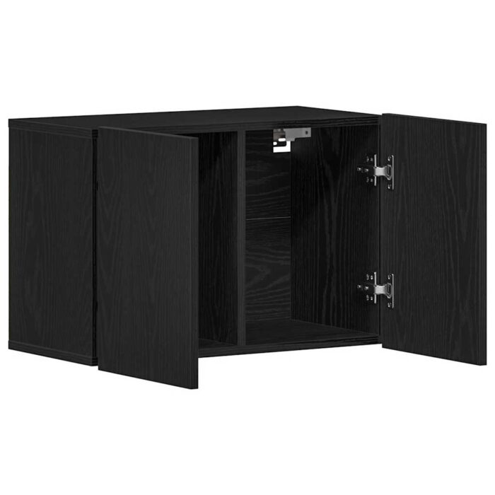 Meuble TV Chêne noir 60x30x41 cm Bois d'ingénierie – Image 3