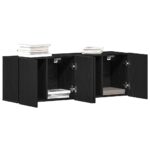 Meubles TV 2 pièces Chêne noir 120 x 30 x 41 cm Bois d'ingénierie – Image 2