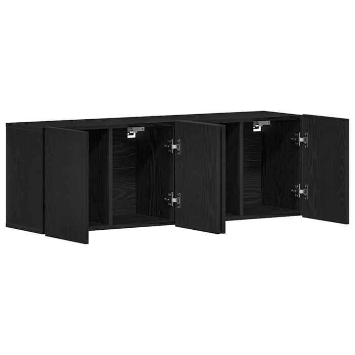 Meubles TV 2 pièces Chêne noir 120 x 30 x 41 cm Bois d'ingénierie – Image 3