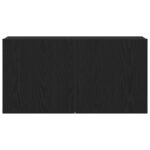 Meuble TV Chêne noir 80x30x41 cm Bois d'ingénierie – Image 4