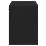 Meuble TV Chêne noir 80x30x41 cm Bois d'ingénierie – Image 5