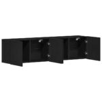 Meubles TV 2 pièces Chêne noir 160 x 30 x 41 cm Bois d'ingénierie – Image 3