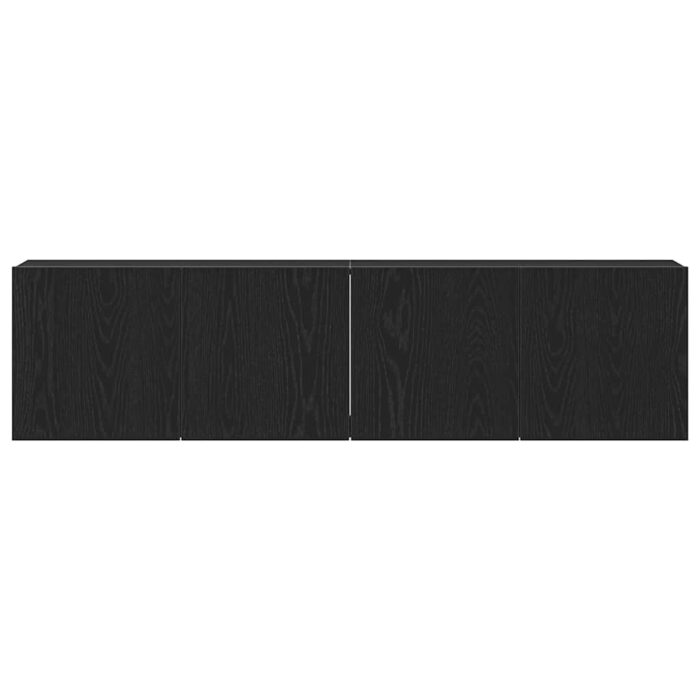Meubles TV 2 pièces Chêne noir 160 x 30 x 41 cm Bois d'ingénierie – Image 4