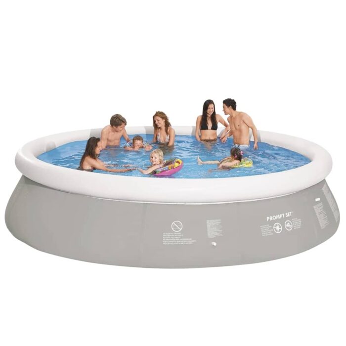 Jilong Jilong Piscine ronde gonflable Gris 450 x 122 cm – Image 1