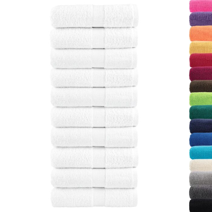 Gants de toilette de qualité supérieure SOLUND 50 pcs blanc – Image 2