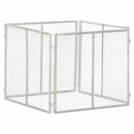Composteur de jardin 85x85x70 cm Fer galvanisé