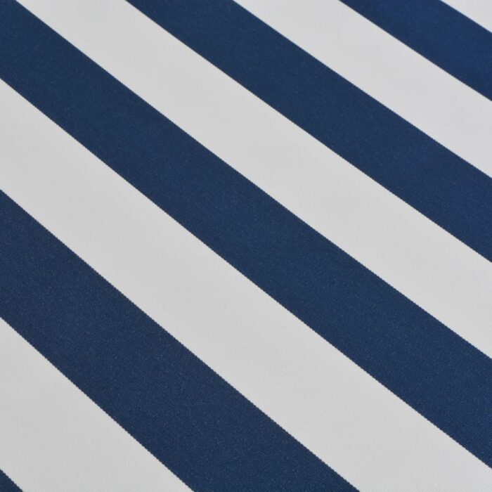 Auvent pliable manuel 450 cm Bleu/blanc – Image 5