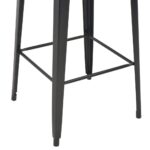 Mobilier de bar 3 pcs Acier Noir – Image 6
