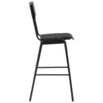 Mobilier de bar 3 pcs Acier Noir – Image 10