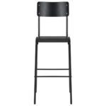 Mobilier de bar 3 pcs Acier Noir – Image 8