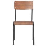 Chaises à manger lot de 6 marron Contreplaqué – Image 3