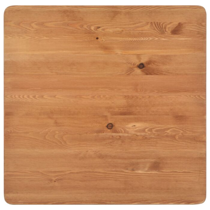 Table de bar Noir 60x60x108 cm Pinède et acier – Image 4