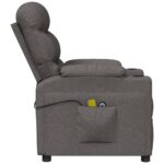 Fauteuil électrique de massage Gris foncé Tissu – Image 5