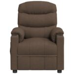 Fauteuil électrique de massage Marron Tissu – Image 4