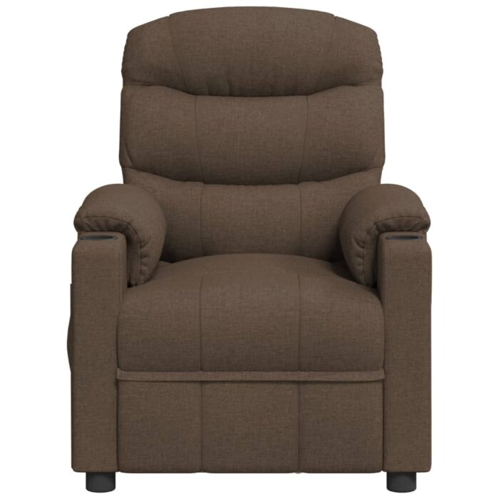 Fauteuil électrique de massage Marron Tissu – Image 4