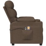 Fauteuil électrique de massage Marron Tissu – Image 5