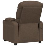 Fauteuil électrique de massage Marron Tissu – Image 6