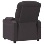 Fauteuil électrique de massage Marron foncé Tissu – Image 6