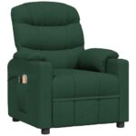 Fauteuil électrique de massage Vert foncé Tissu – Image 3
