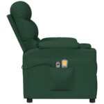 Fauteuil électrique de massage Vert foncé Tissu – Image 5