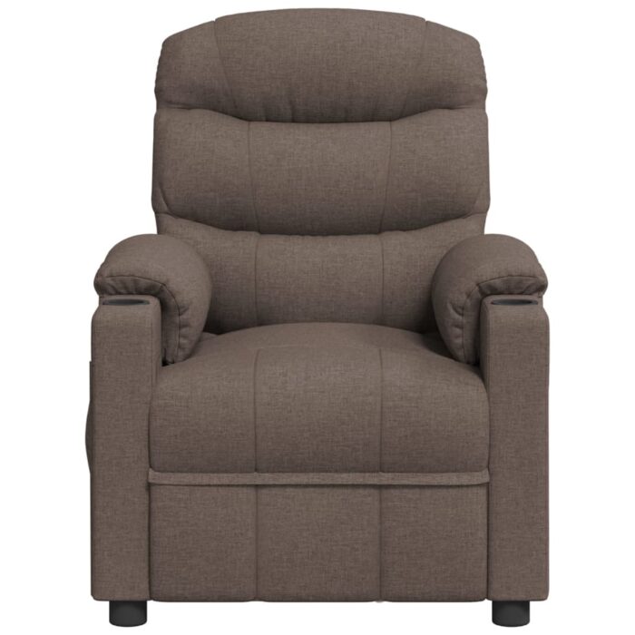 Fauteuil électrique de massage Taupe Tissu – Image 3