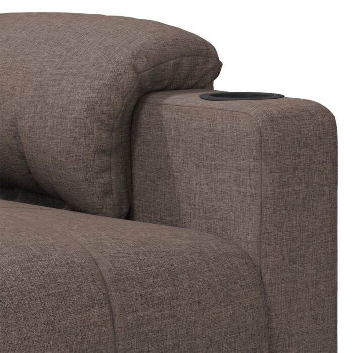 Fauteuil électrique de massage Taupe Tissu – Image 8