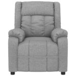 Fauteuil électrique de massage Gris clair Tissu – Image 4