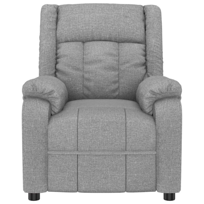Fauteuil électrique de massage Gris clair Tissu – Image 4