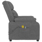 Fauteuil électrique de massage Gris foncé Tissu – Image 5