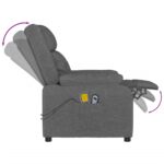 Fauteuil électrique de massage Gris foncé Tissu – Image 7