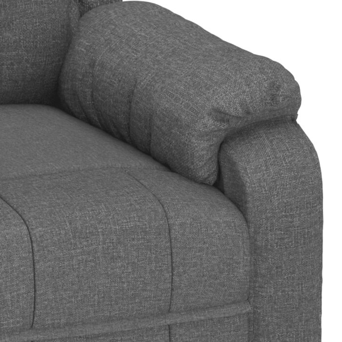 Fauteuil électrique de massage Gris foncé Tissu – Image 9