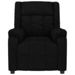 Fauteuil électrique de massage Noir Tissu – Image 4