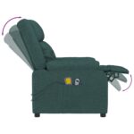 Fauteuil électrique de massage Vert foncé Tissu – Image 7