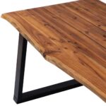Table à manger 170x90x75 cm Bois d'acacia massif – Image 3