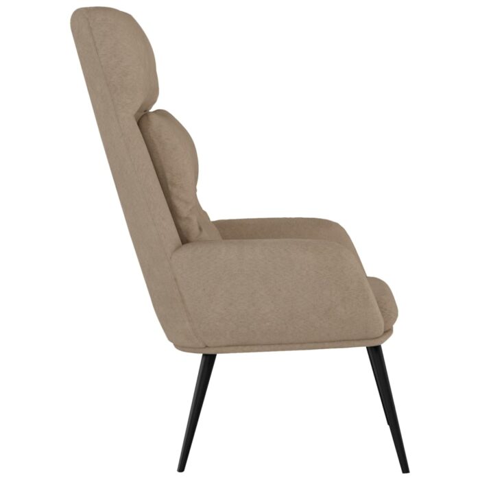 Chaise de relaxation Taupe Similicuir daim – Image 4