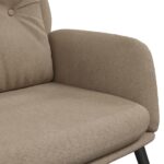 Chaise de relaxation Taupe Similicuir daim – Image 6