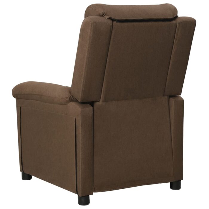 Fauteuil inclinable Marron Tissu – Image 5