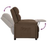 Fauteuil inclinable Marron Tissu – Image 6