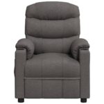 Fauteuil de massage Gris foncé Tissu – Image 3