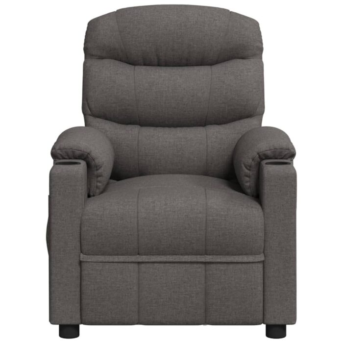 Fauteuil de massage Gris foncé Tissu – Image 3