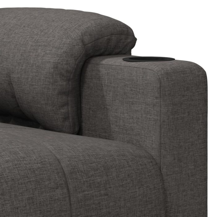 Fauteuil de massage Gris foncé Tissu – Image 7